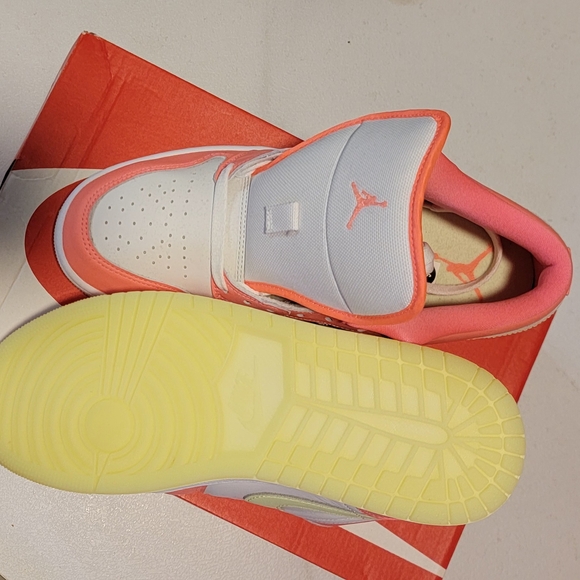 Nike Air Jordan Pink and White Sneakers - Picture 3 of 4